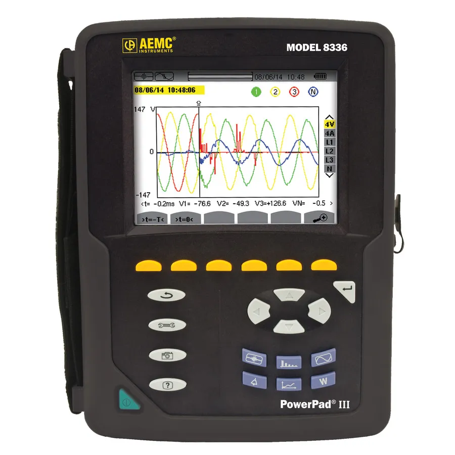 AEMC 8336 PowerPad III Analizzatore di Qualità della Potenza