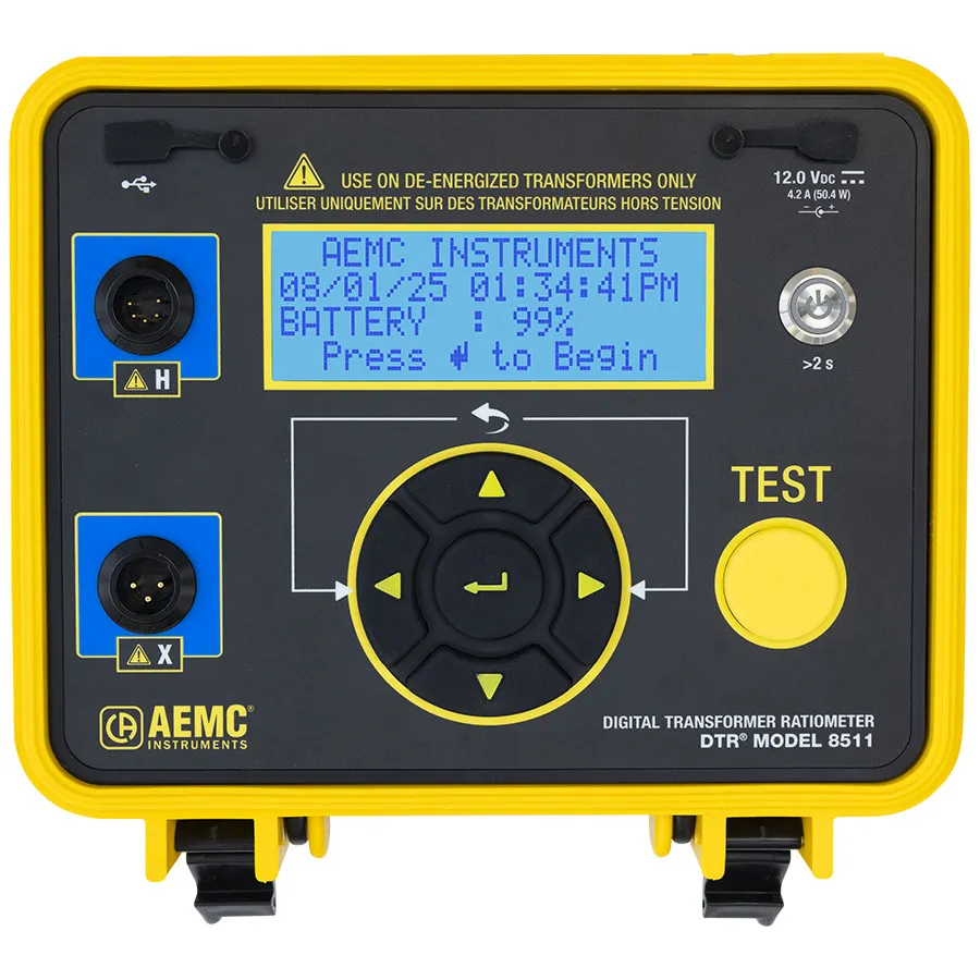 Rapportometro per Trasformatori Digitale AEMC DTR 8511