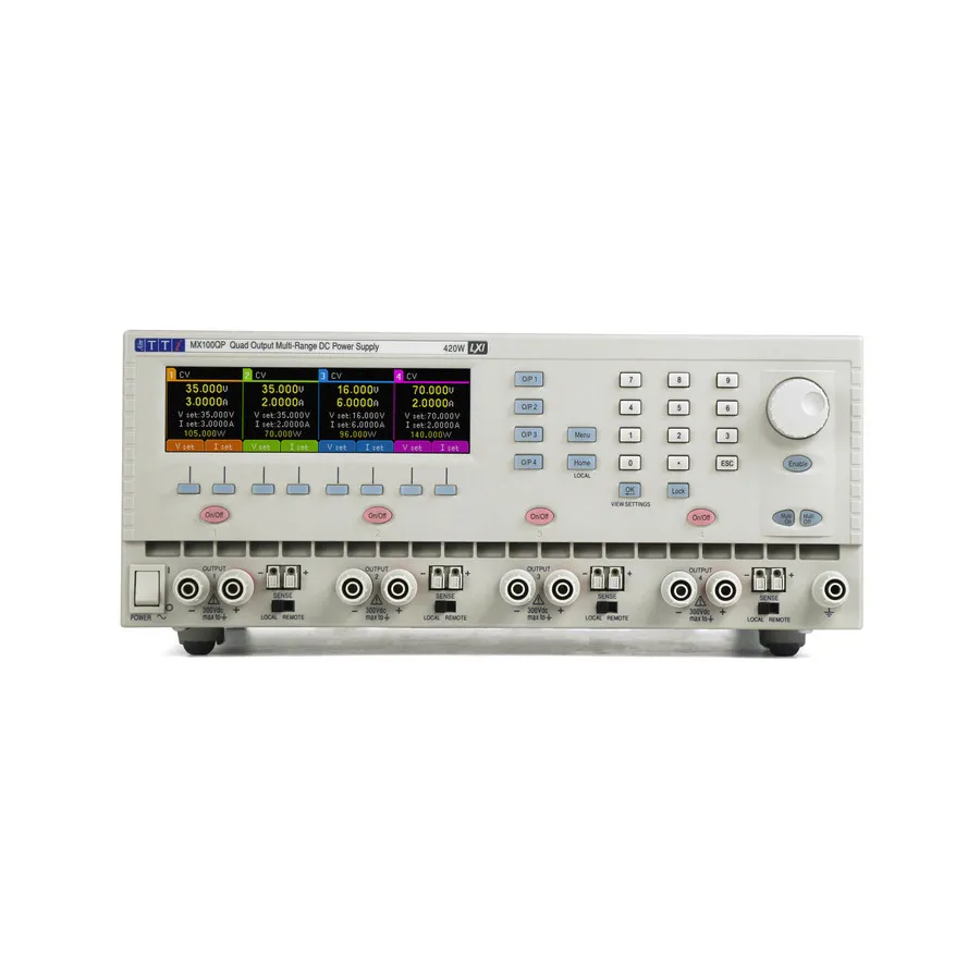Alimentatore DC a quattro uscite Aim-TTi MX100Q S2