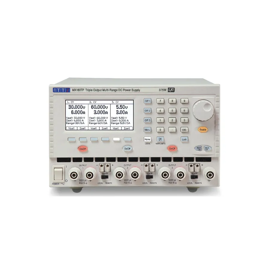Alimentatore DC a tre uscite Aim TTi MX180T