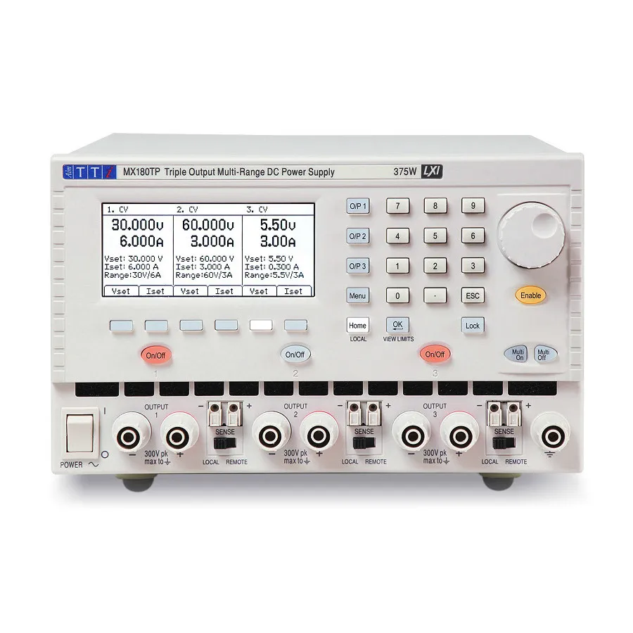 Alimentatore Aim TTi MX180TP con tre uscite