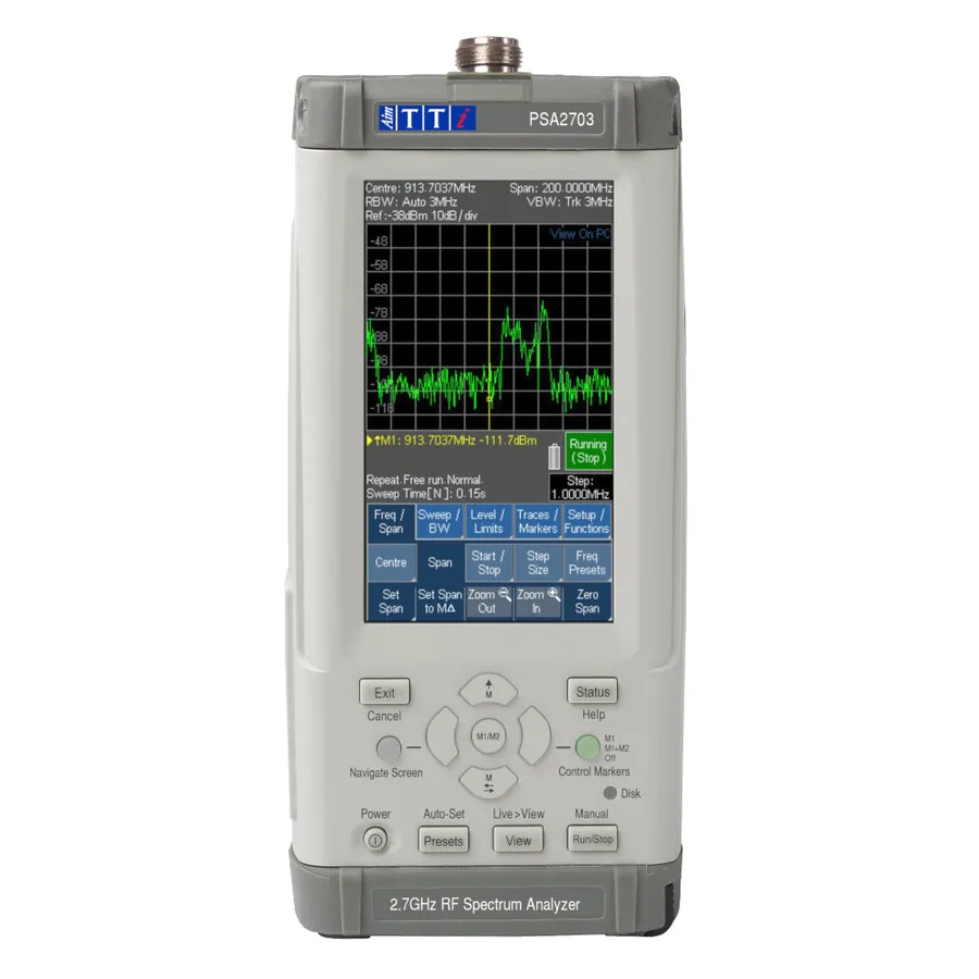 Analizzatore di spettro RF portatile Aim TTi PSA2703USC
