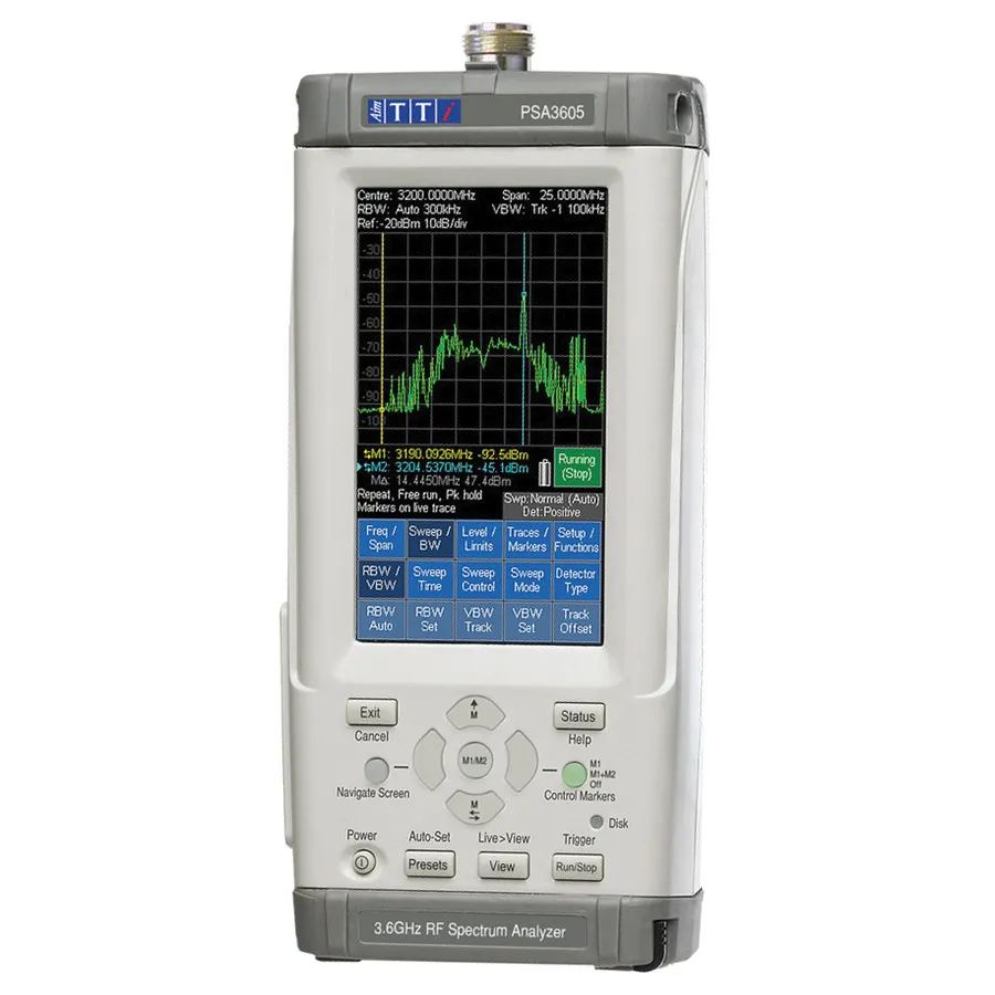 Analizzatore di spettro RF portatile Aim TTi PSA3605USC