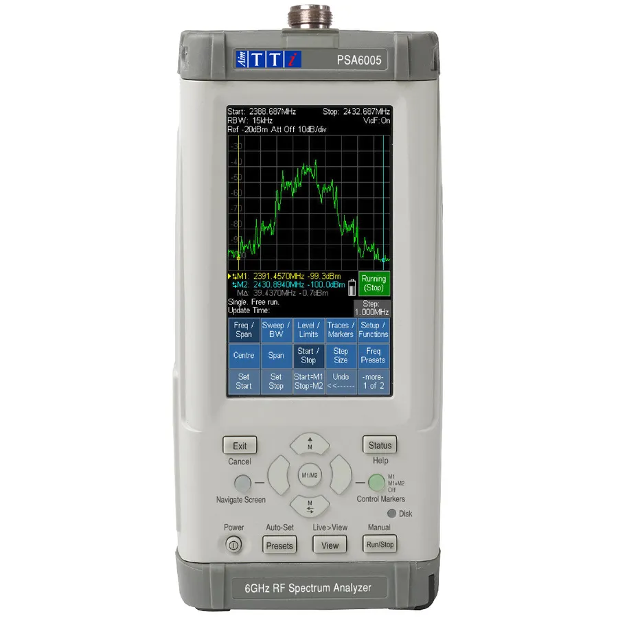 Analizzatore di spettro RF portatile Aim TTi PSA6005