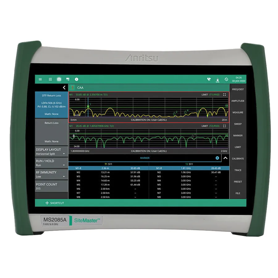 Analizzatore di cavi e antenne Anritsu MS2085A-0806