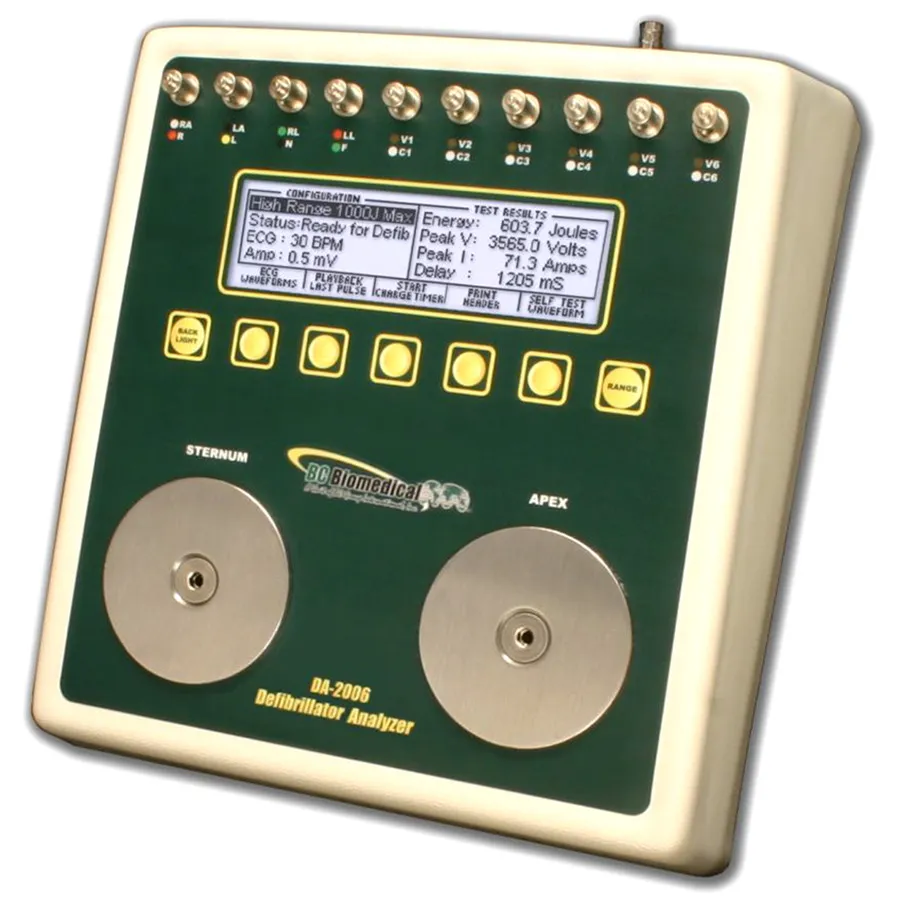 BC Biomedical DA-2006 Analizzatore di Defibrillatori