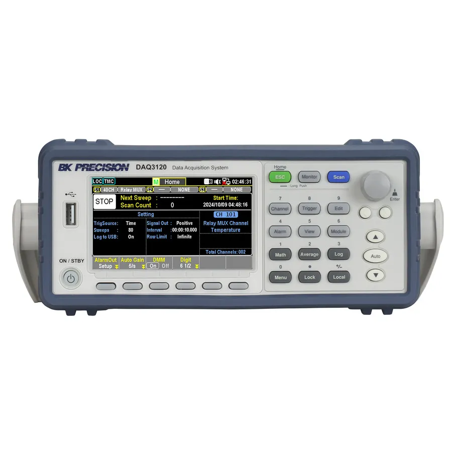 Sistema di Acquisizione Dati da Banco B&K Precision DAQ3120