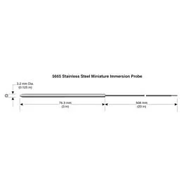 Sonda termistore di immersione Fluke Calibration 5665-P