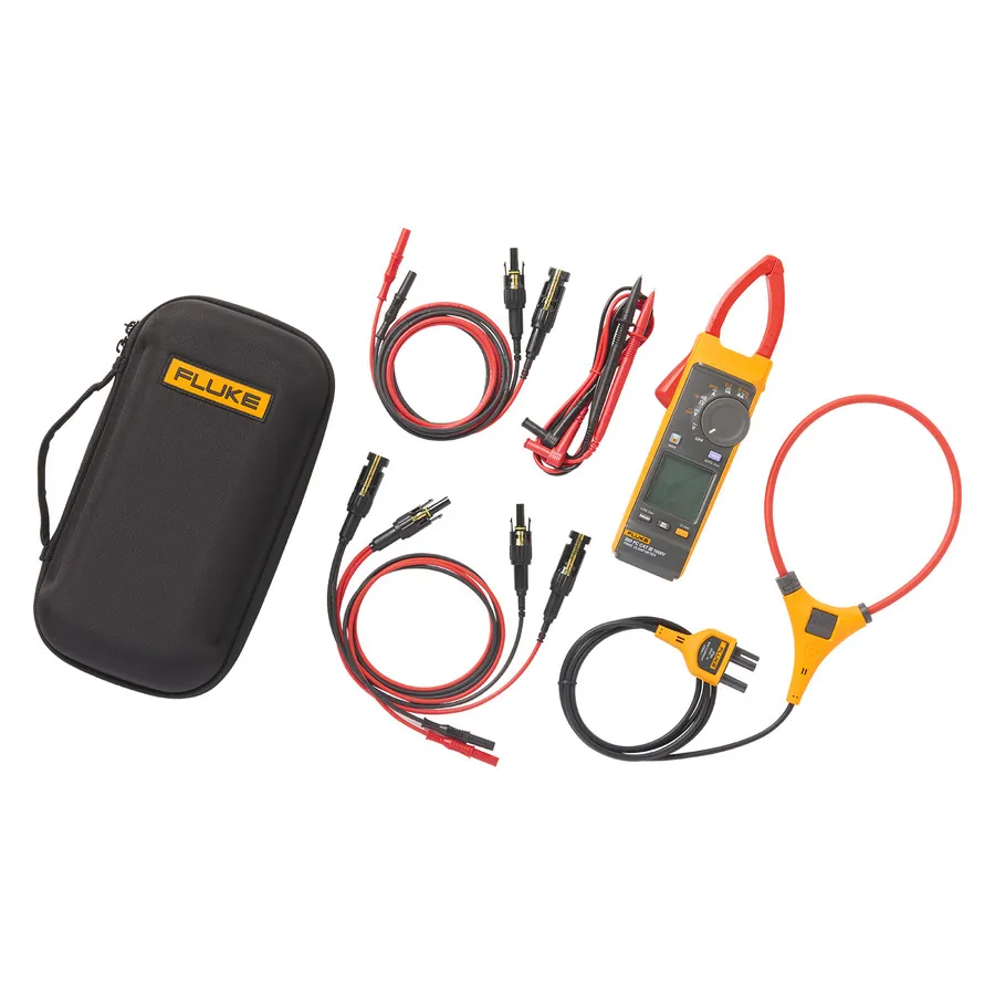 Fluke FLK-393FC-PVLEAD Kit Multimetro Digitale Solare e Cavi di Test