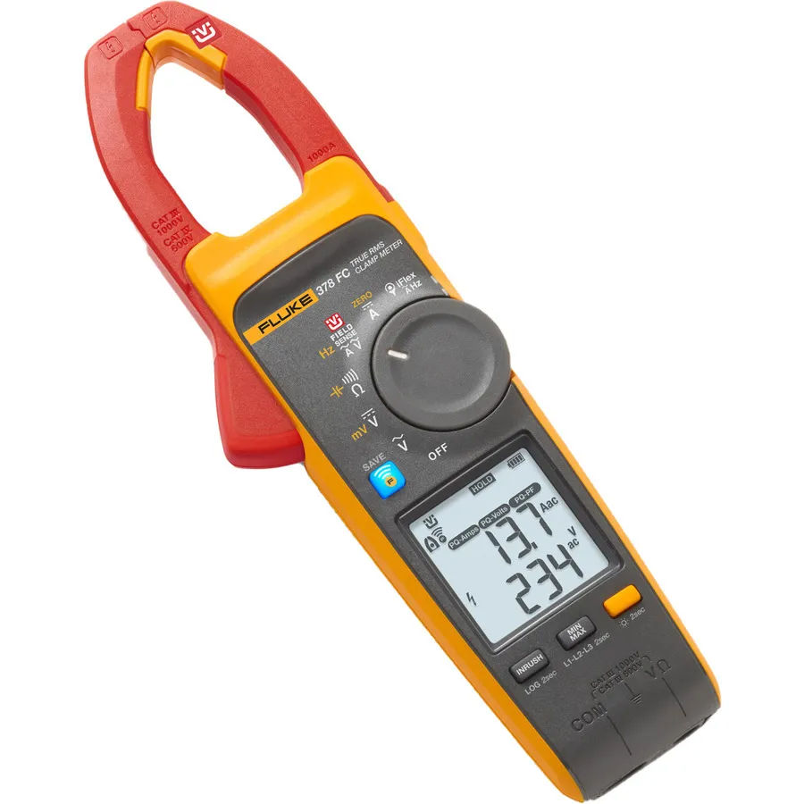 Multimetro a Pinza AC/DC True-RMS Fluke 378 FC con Sonda iFlex