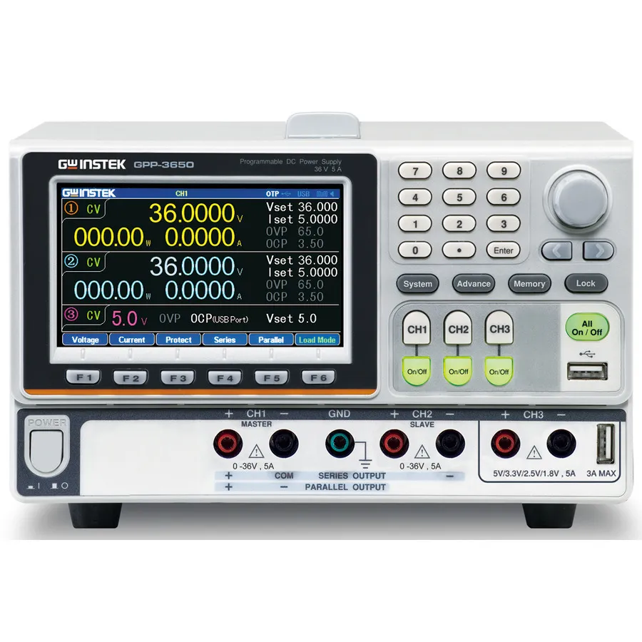 GW Instek GPP-3650 Alimentatore CC Programmabile a Tripla Uscita