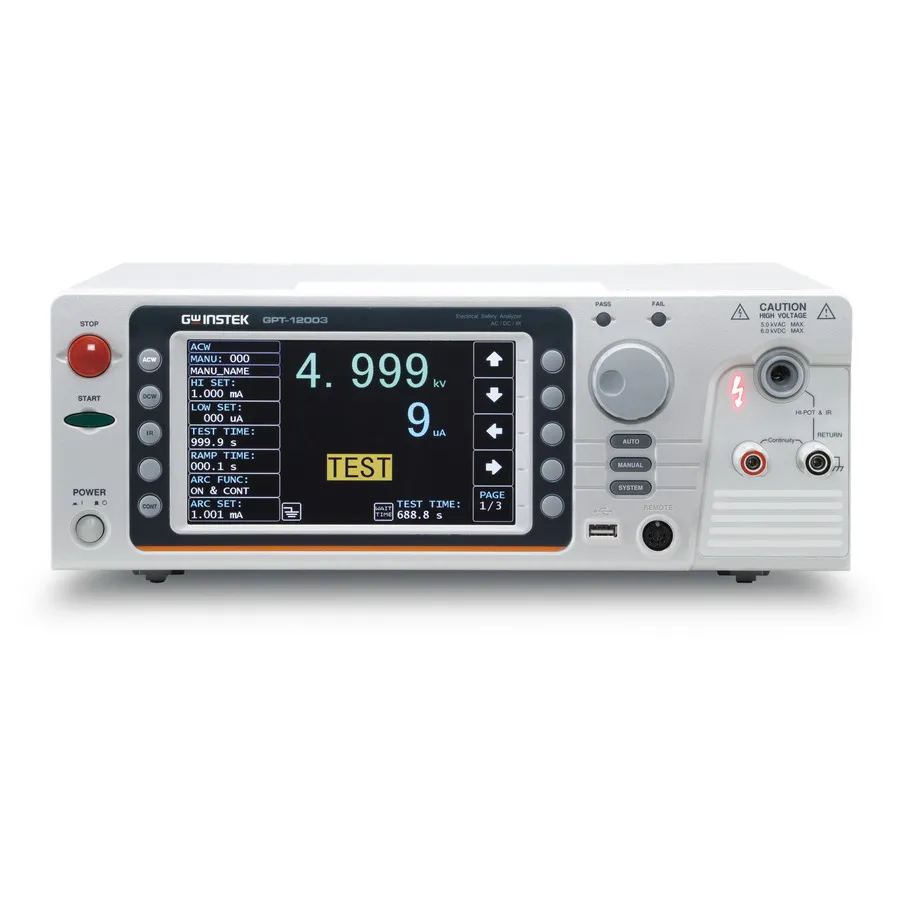 GW Instek GPT-12003 Analizzatore di sicurezza elettrica
