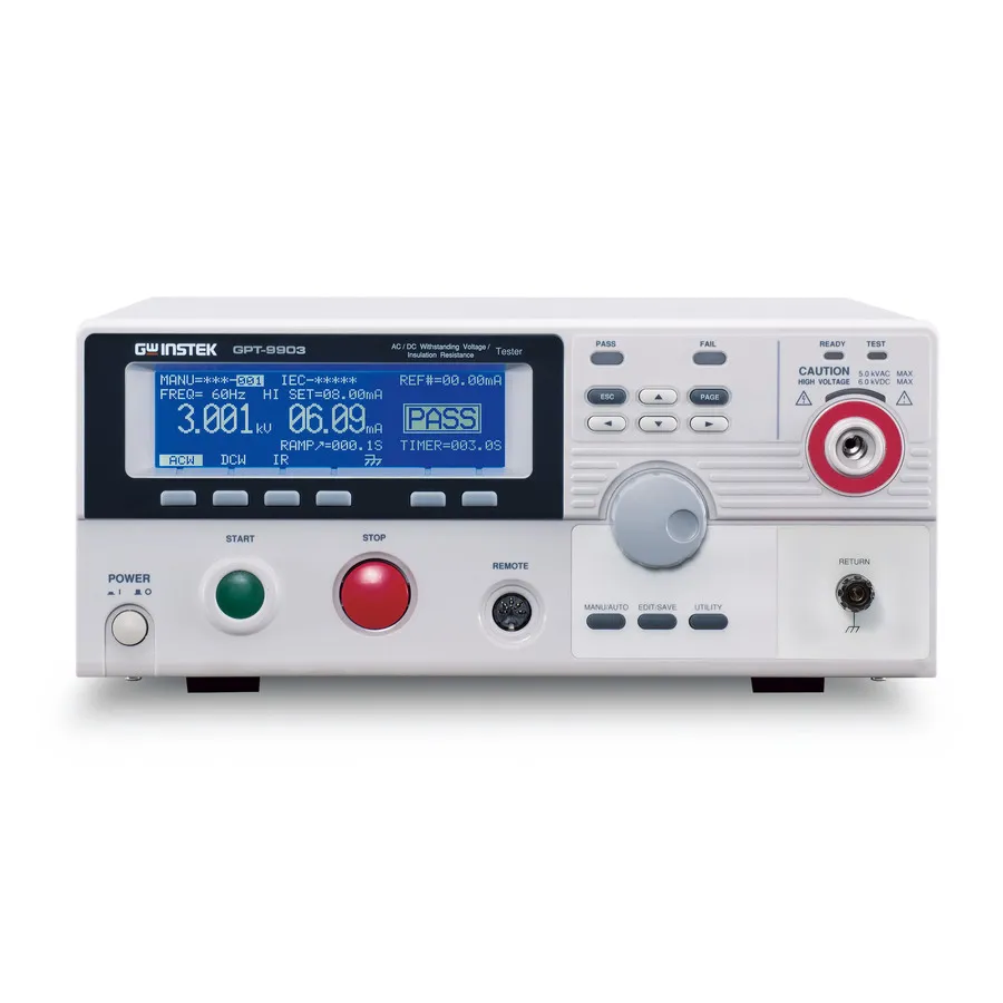 Verificatore di sicurezza elettrica GW Instek GPT-9903A 3 in 1