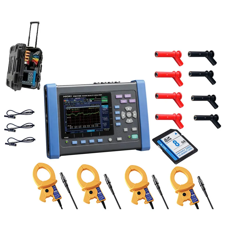 Analizzatore di Qualità dell'Energia Hioki PQ3198/600 KIT