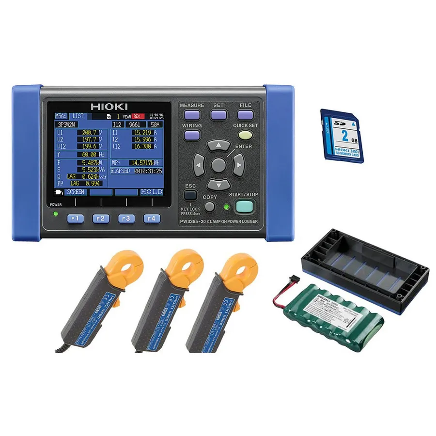 Registratore di Potenza Trifase Hioki PW3365-20/100Pro KIT