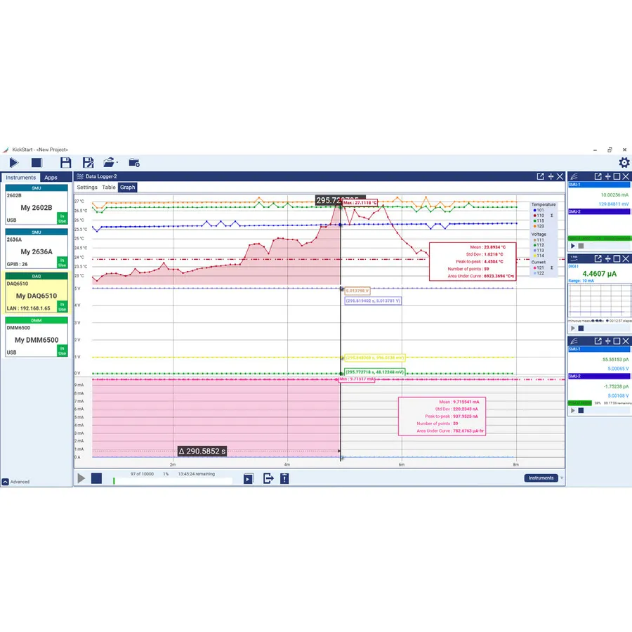 Keithley KICKSTARTFL-SUITE Software di controllo strumenti KickStart