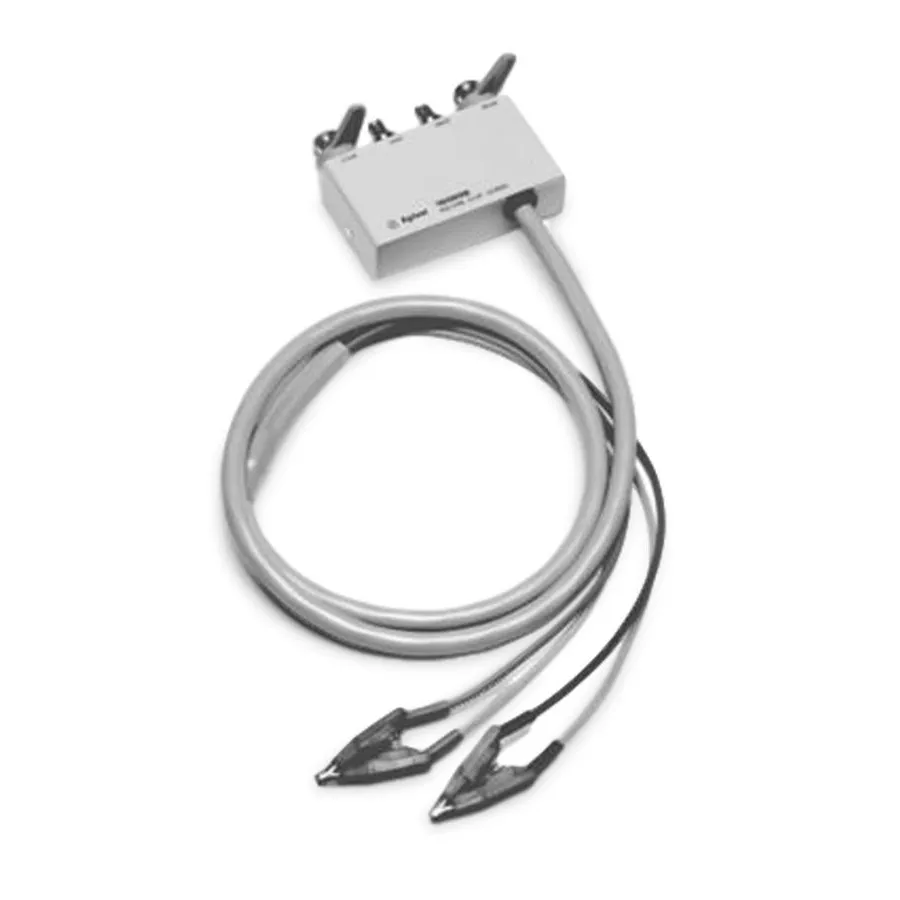 Fixture di prova Keysight 16089B/C20 con cavi a clip Kelvin