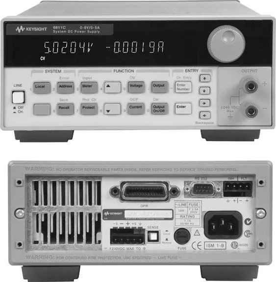Alimentatore CC Keysight 6612C