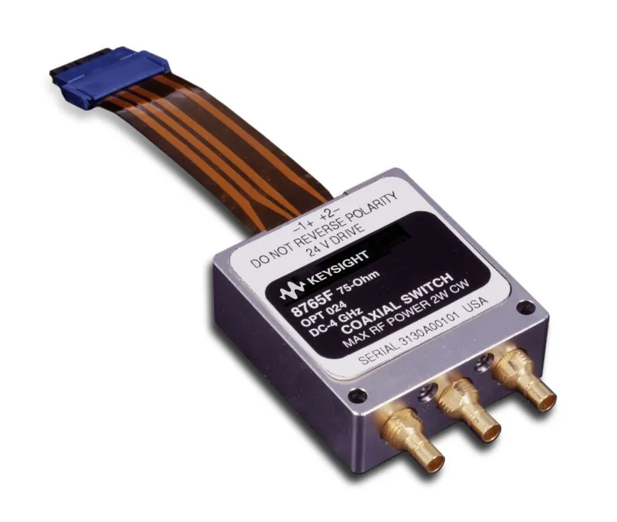 Interruttore coassiale a 75 ohm Keysight 8765F