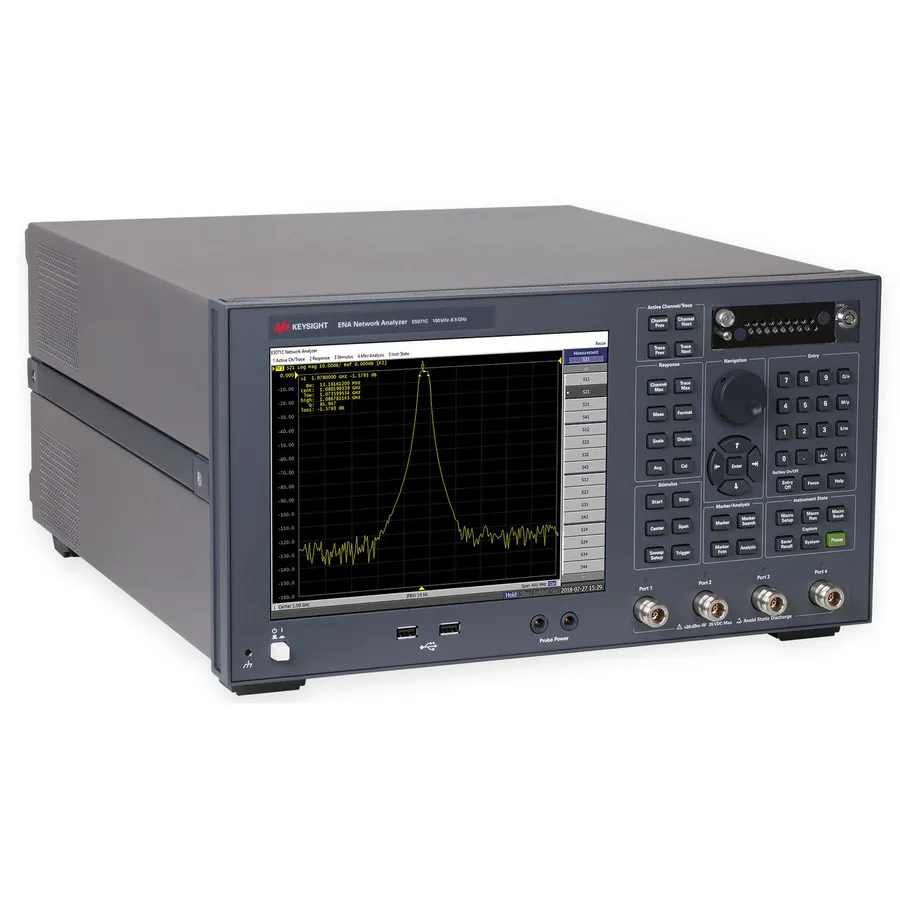 Keysight E5071C Analizzatore di Rete Vettoriale ENA (4-Porte, Dominio del Tempo, Alta Stabilità)