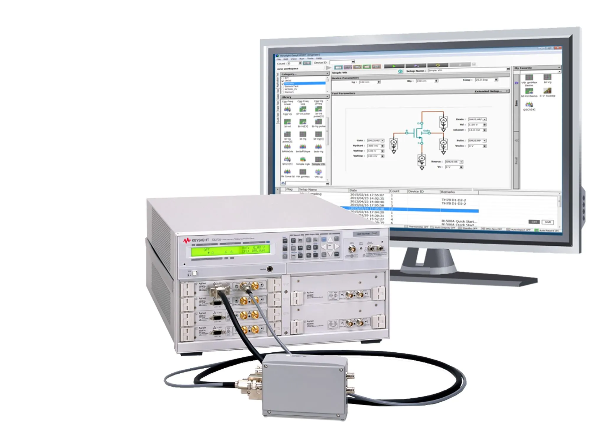 Analizzatore di precisione Keysight E5270B IV