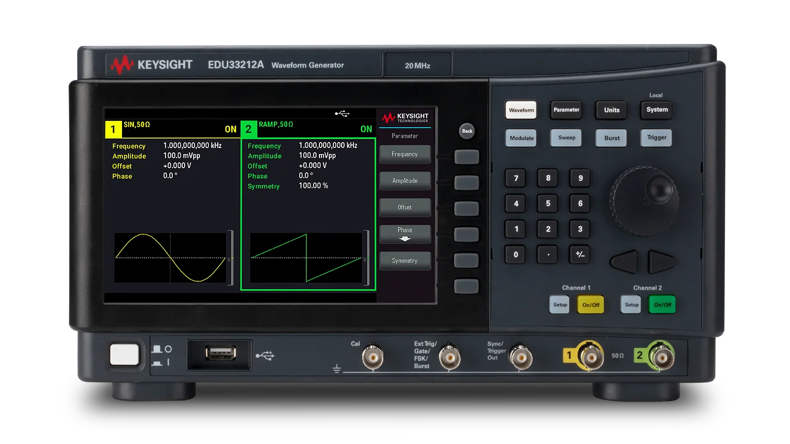 Keysight EDU33212A Generatore di Funzioni/Forme d'Onda Arbitrarie Dual-Channel