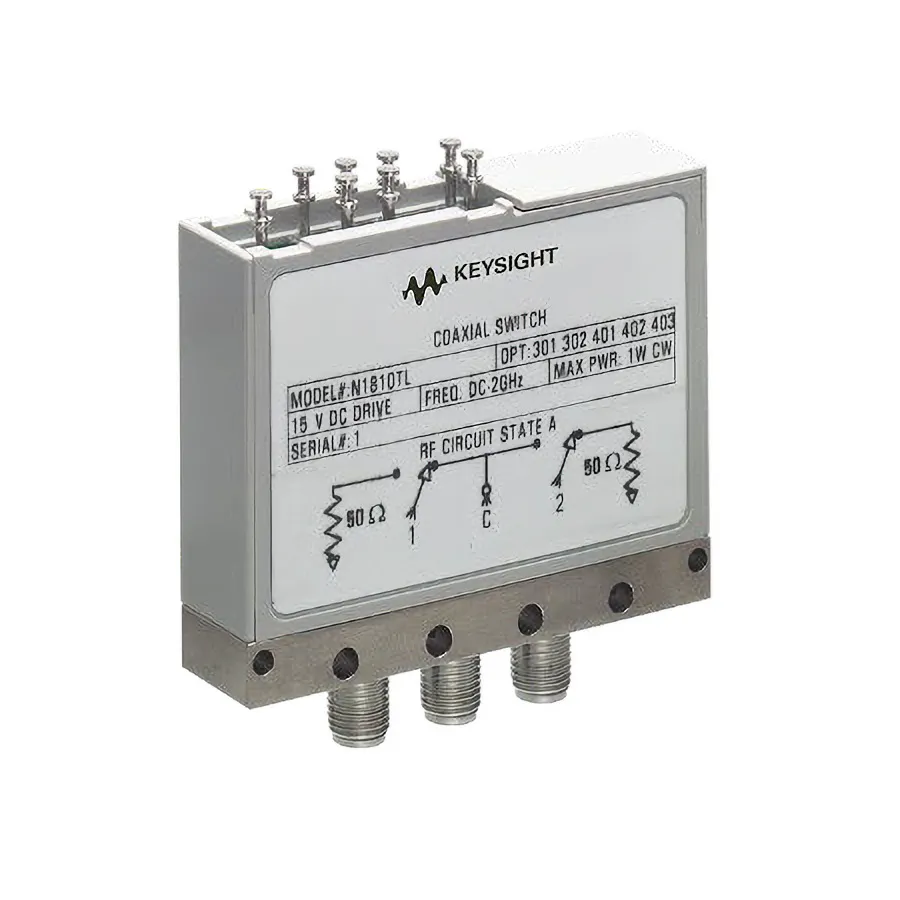 Interruttore Coassiale a Fermo Keysight N1810TL/004/124/201