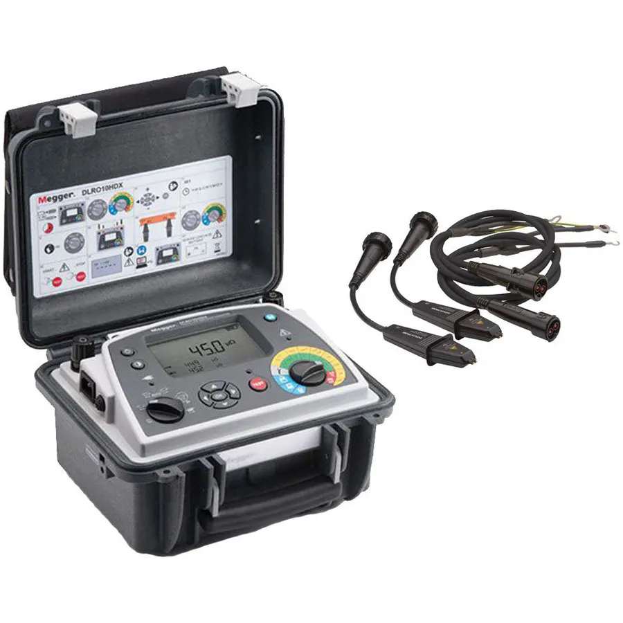Megger DLRO-10HDX-DH4C Micro-Ohmmetro a Bassa Resistenza