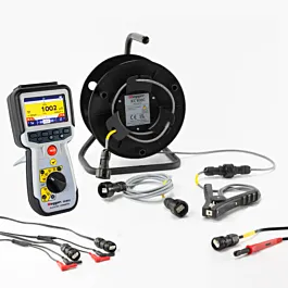 Megger DLRO2-KC100C-KIT Kit Ohmmetro per Bassa Resistenza con Rocchetto di Sonda Pinza Kelvin da 100m