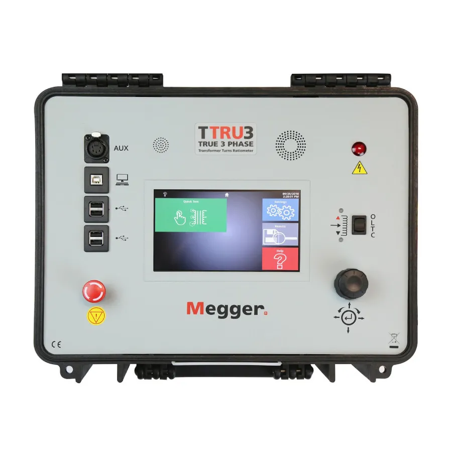 Ratiometro di spire per trasformatori trifase Megger TTRU3-Basic