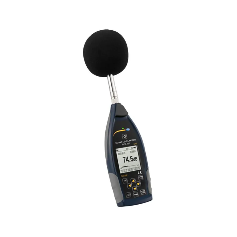 PCE Instruments PCE-432 Misuratore di Livello Sonoro con Registrazione Dati e GPS