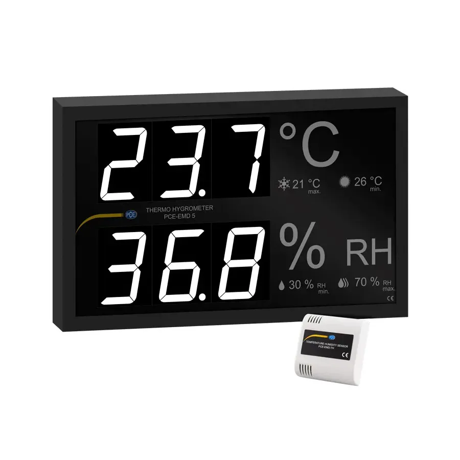 PCE Instruments PCE-EMD 5 Indicatore di Temperatura e Umidità