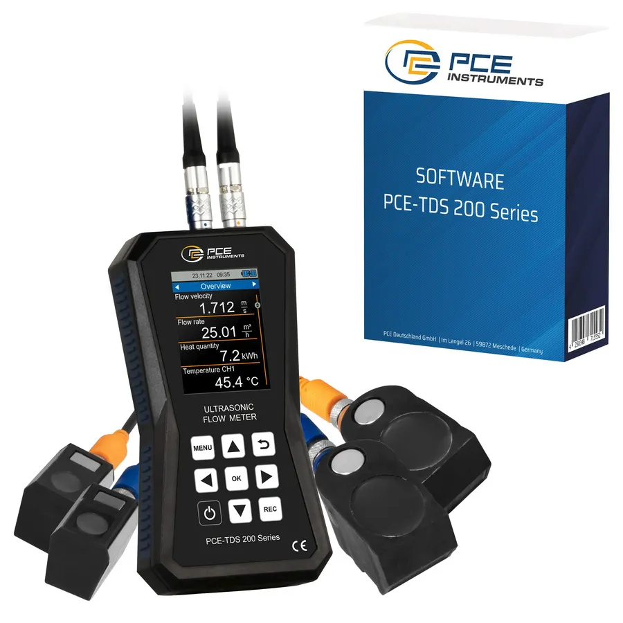 PCE Instruments PCE-TDS 200 SM-SW-KIT Flussometro Ultrasonico