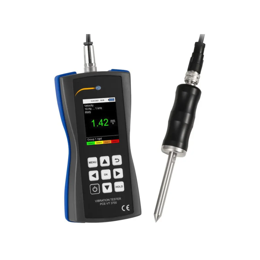 Misuratore di Vibrazione PCE Instruments PCE-VT 3700S con Sensore a Punta di Misura