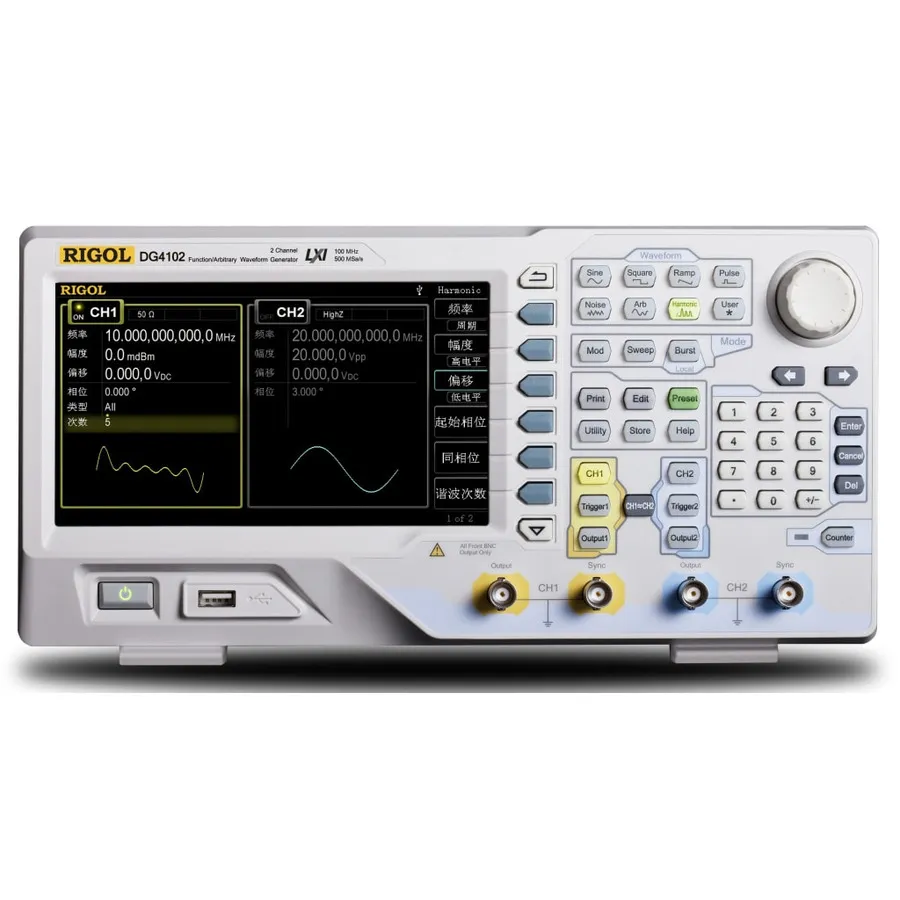 Generatore di forme d'onda arbitrarie RIGOL DG4102