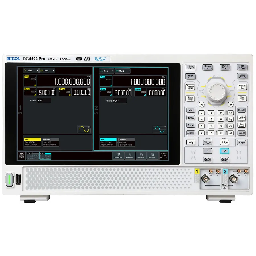 Generatore di onde arbitrarie RIGOL DG5502 Pro