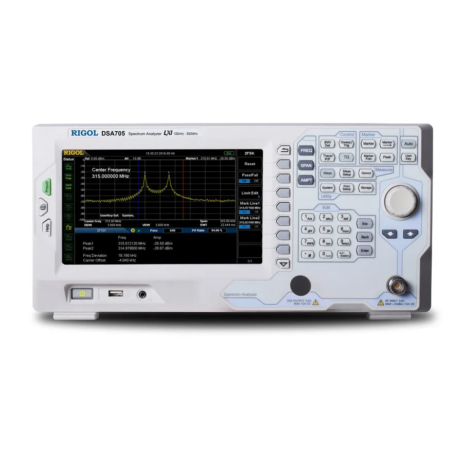 Analizzatore di Spettro RF RIGOL DSA705