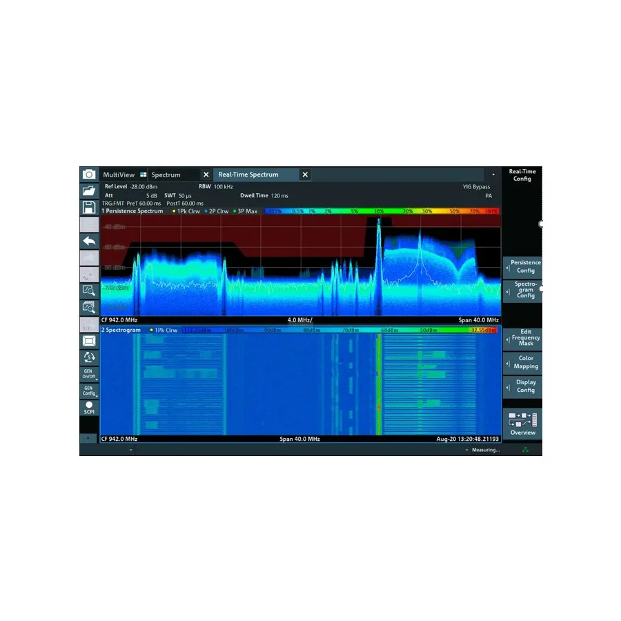 Rohde & Schwarz FPL1-K41R Applicazione di Misurazione dello Spettro in Tempo Reale
