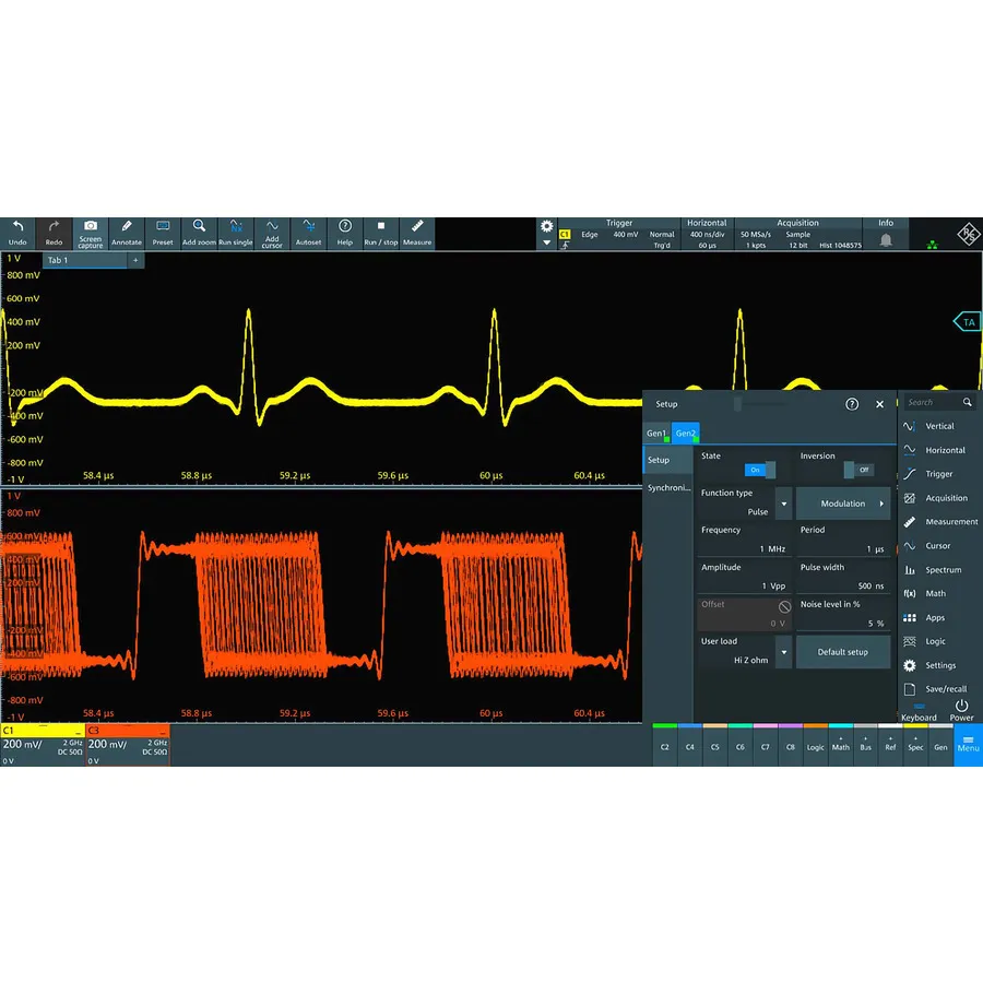 Opzione Generatore di Forme d'Onda Arbitrarie Rohde & Schwarz MXO3-B6