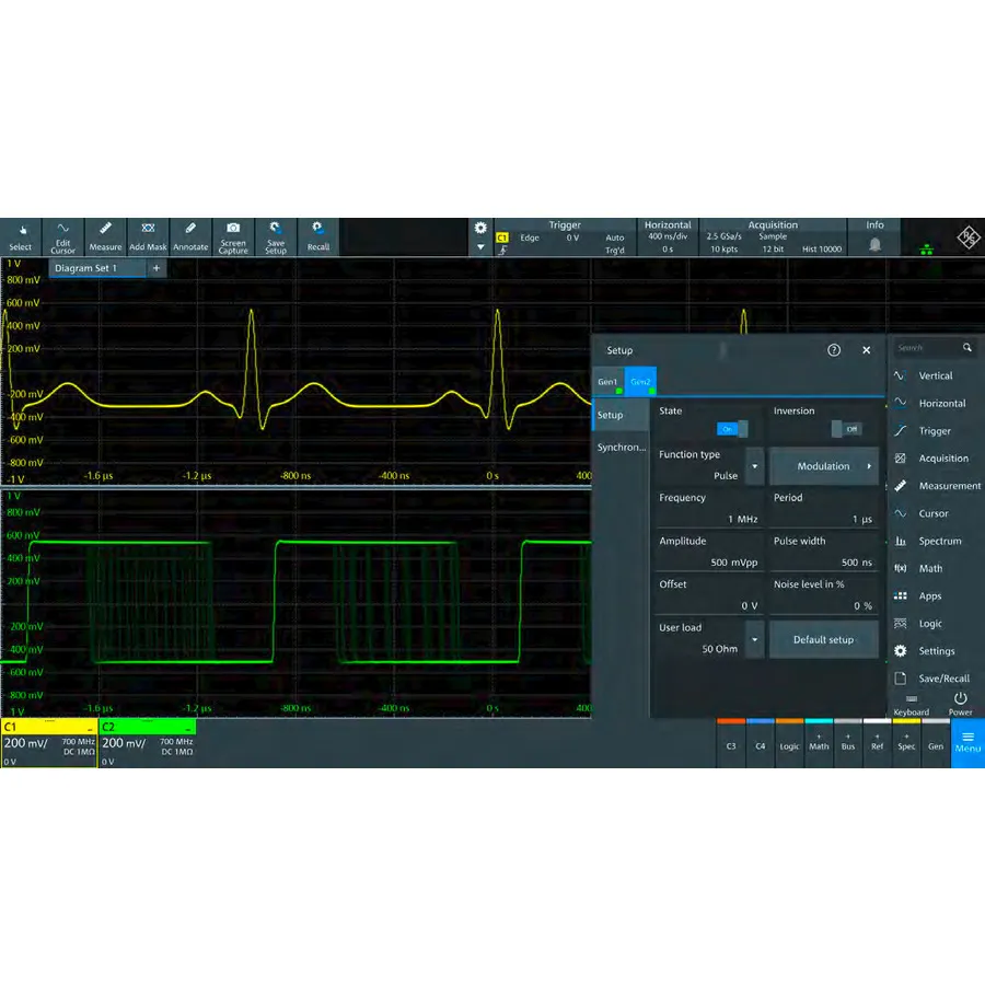 Opzione Generatore di Forme d'Onda Arbitraria Rohde & Schwarz MXO4-B6