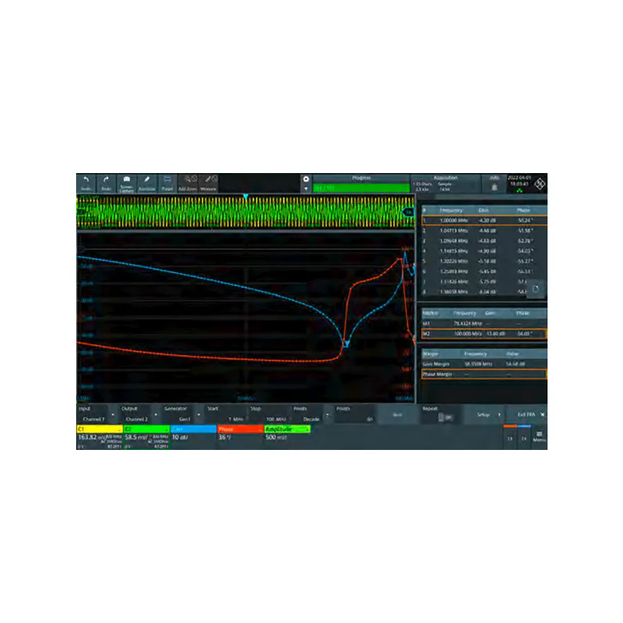 Opzione Analisi della Risposta in Frequenza Rohde & Schwarz MXO4-K36