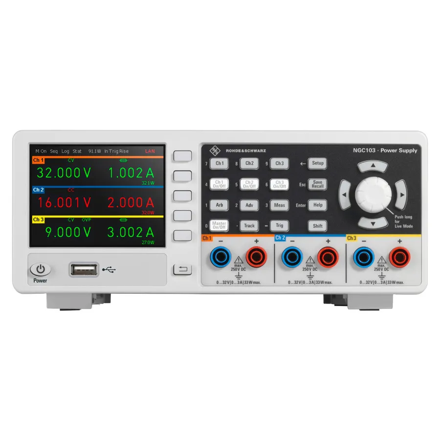 Rohde & Schwarz NGC103-G Alimentatore CC a Tripla Uscita