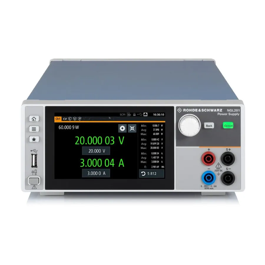 Rohde & Schwarz NGL201 Alimentatore CC Monocanale