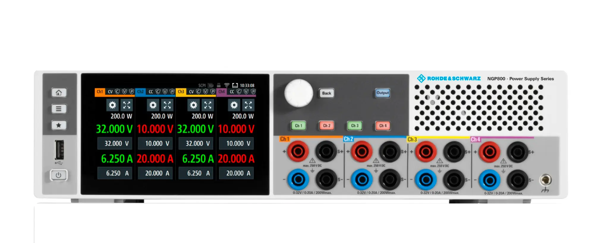 Alimentatore CC Multi-Canale Rohde & Schwarz NGP814