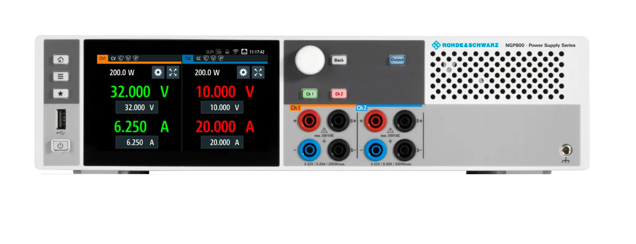 Alimentatore CC Doppio Canale Rohde & Schwarz NGP822