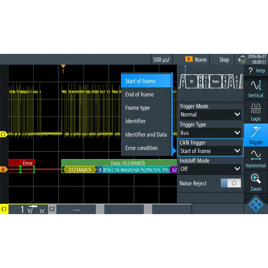 Bundle Rohde & Schwarz RTM-K3 per trigger e decodifica CAN/LIN