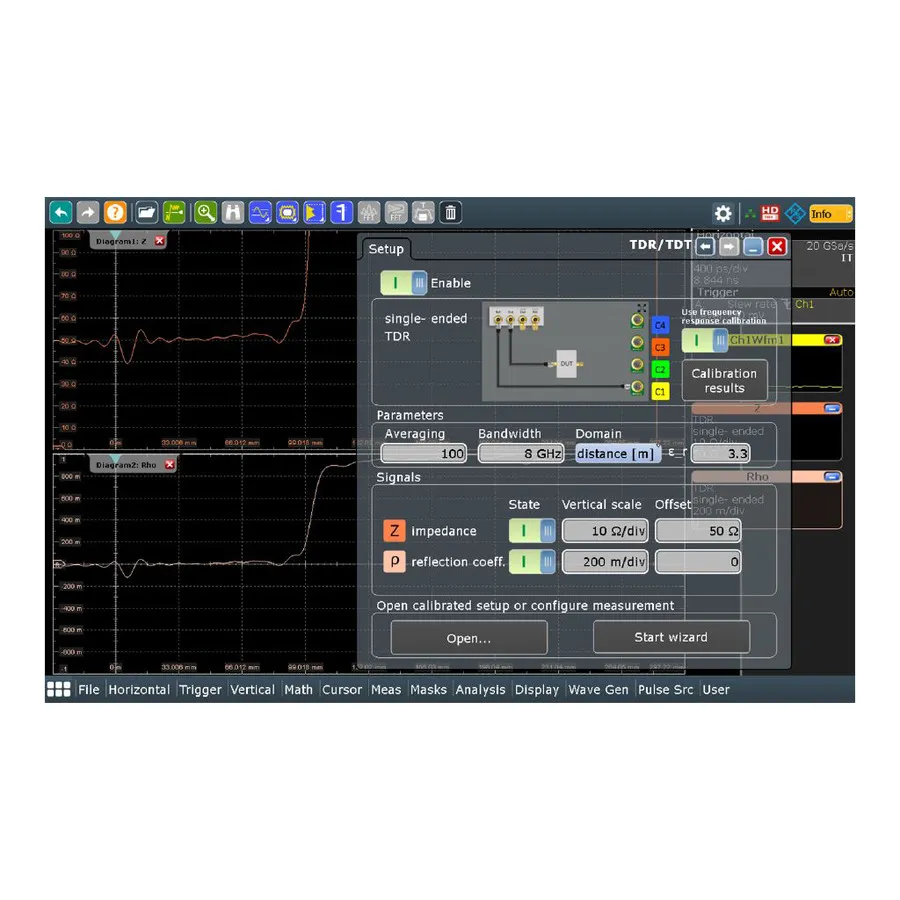Opzione di analisi TDR/TDT Rohde & Schwarz RTO-K130