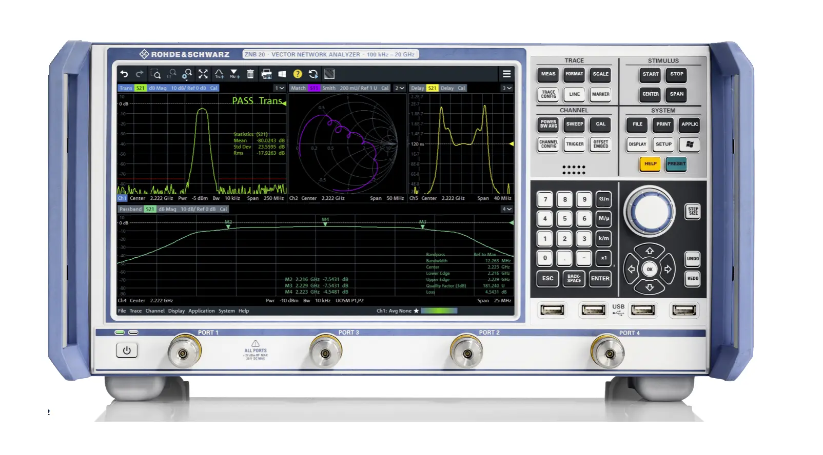 Analizzatore di rete vettoriale Rohde & Schwarz ZNB8