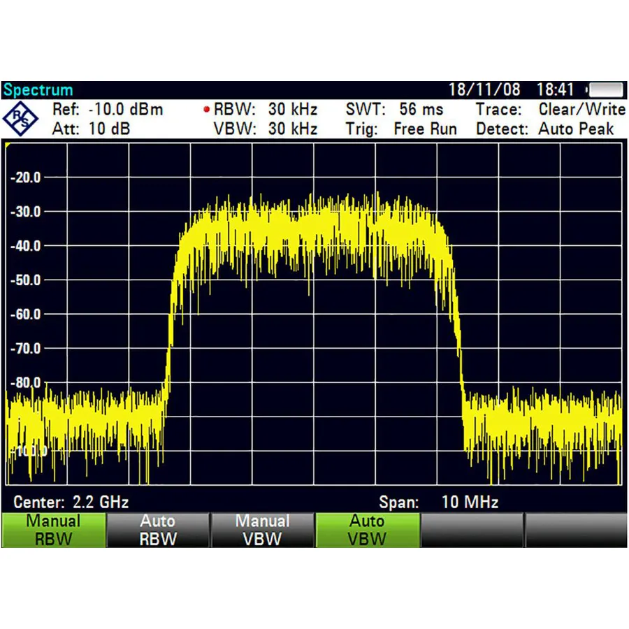 Applicazione di Misura dell'Analisi Spettrale Rohde & Schwarz ZVH-K1