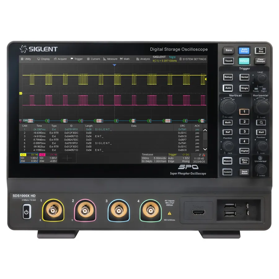 Siglent SDS1102X HD Oscilloscopio a Segnale Misto